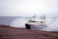 Arriving on the beach at southsea